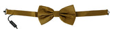 Dolce & Gabbana Yellow Mustard 100% Silk Butterfly Papillon Men Bow Tie -  Neckties, Men -  Dolce & Gabbana.